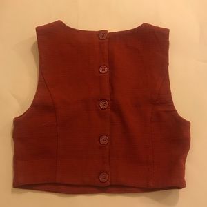 Forever 21 Tops - Burnt Red Cropped Tank Forever 21 Tops - Burnt Red Cropped Tank